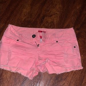 Pink Jean shorts